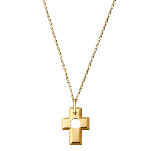 [718201]  Dinh Van - Pendant Cross in Yellow Gold