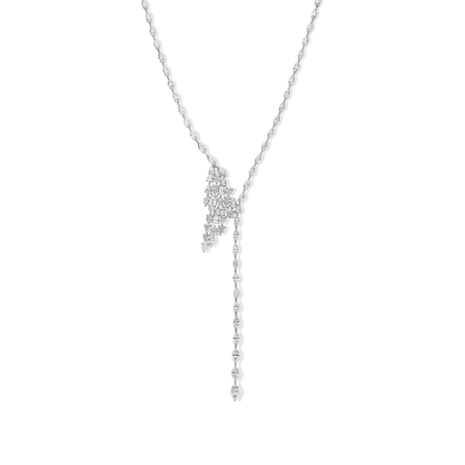 [JBS-SAD-PE5855]  JBS - Diamond Necklace with Marquise & Pear-Shaped Diamonds