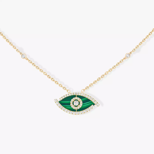 [12592]  Messika - Lucky Eye Necklace Malachite