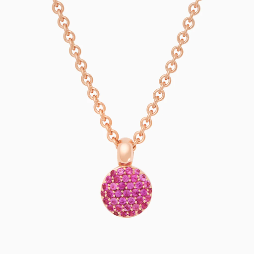 [8HR3385RK2]  Bron - Stardust Pendant Pink Sapphires