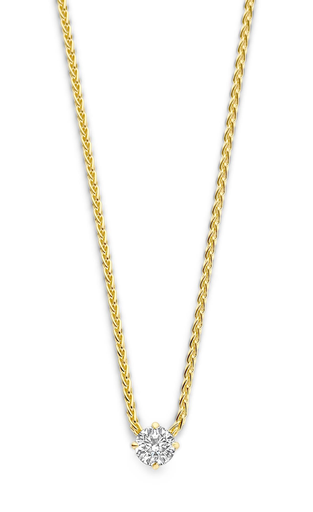 [JBS-MB-FD3/2967]  JBS - Yellow gold solitaire pendant with diamond
