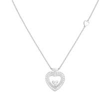 [7B0299]  Fred - Pretty Woman Necklace in White Gold with Diamonds