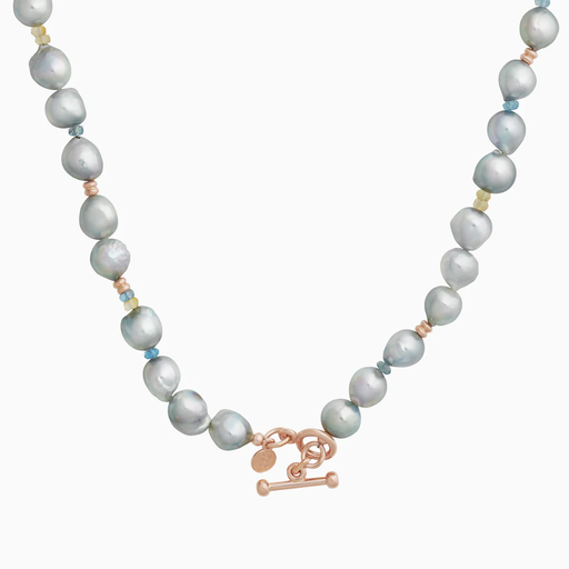 [8CR4416AKB9AQCI]  Bron - Necklace in pink gold with Akoya pearls