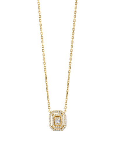 [JBS-SAD-PE7289]  JBS - Yellow gold pendant with diamonds