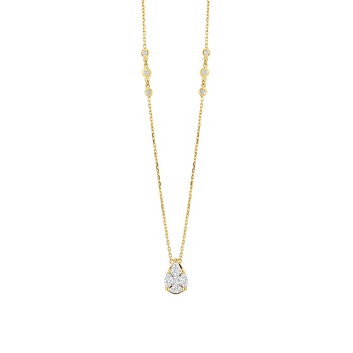[JBS-SAD-PE6997]  JBS - Yellow gold pendant with diamonds