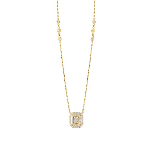 [JBS-SAD-PE7290]  JBS - Yellow gold pendant with diamonds