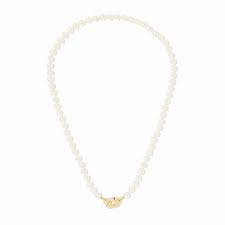 [652401]  Dinh Van - Menottes dinh van R10 pearl necklace in 18k yellow gold