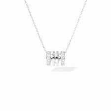 [628612]  Dinh Van - Pulse small pendant in white gold