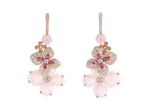  Chaumet - Hortensia "Aube Rosée" earrings