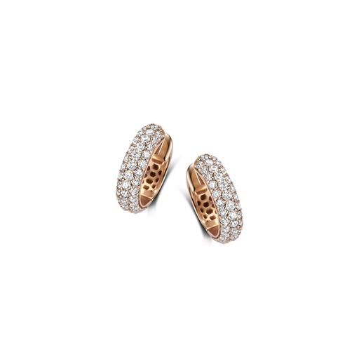  JBS - Creoles pink gold diamonds