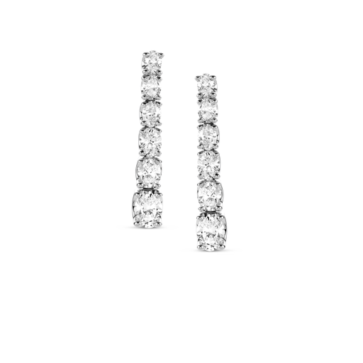  JBS - Earrings white gold set with diamonds