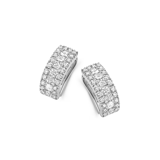  JBS - Creoles white gold with diamonds