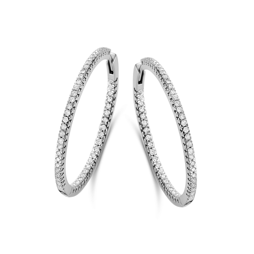  JBS - Earrings white gold with diamonds