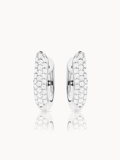  Tamara Comolli - SIGNATURE Earrings Hoops medium Diamond Pavé