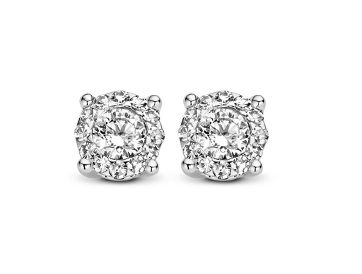 [EE028]  Antonellis - earrings white gold studs