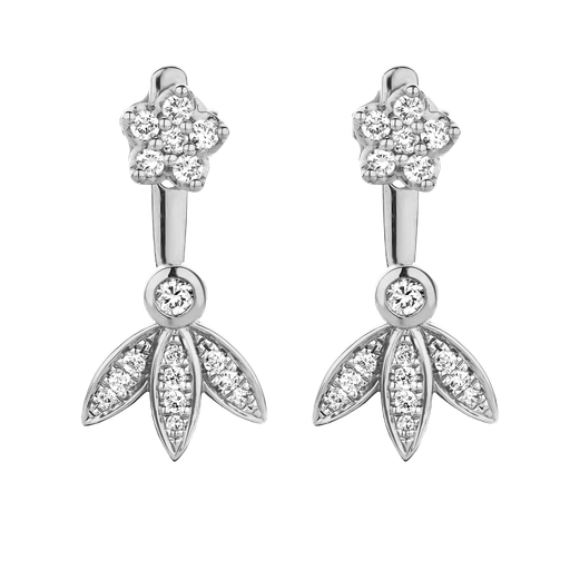 [87559.474.00]  Choices - earrings base white gold leaf