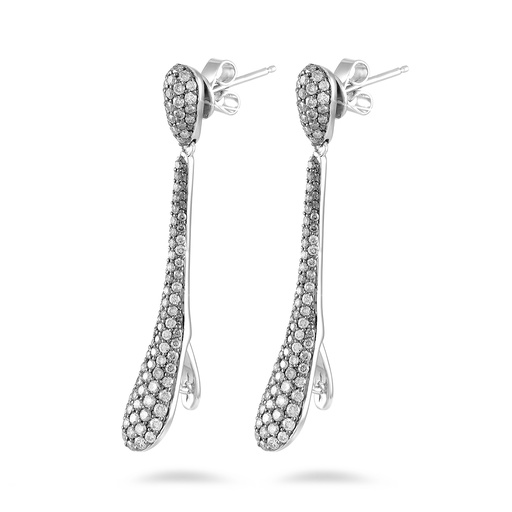 [87573.266.00]  Choices - hippie chic earrings pink gold with diamonds