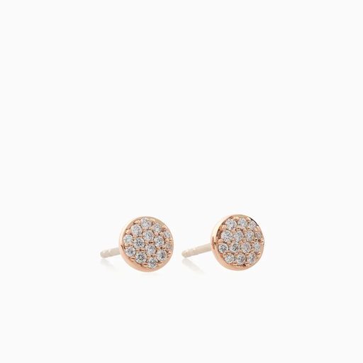 [8OR4815BR]  Bron - Earrings Pink Gold with Diamonds