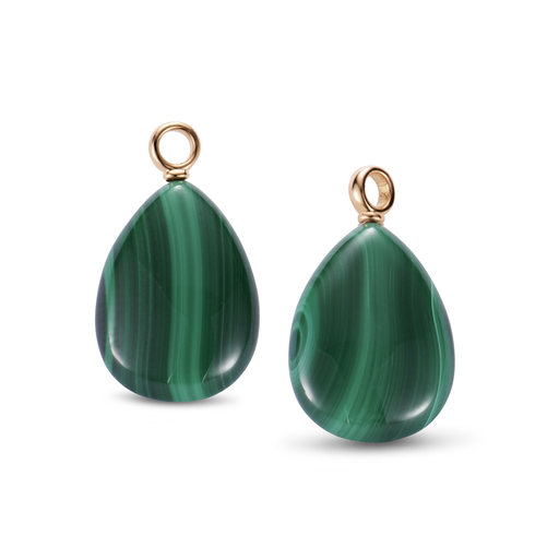 [8OR4836MA]  Bron - Earrings Malachit