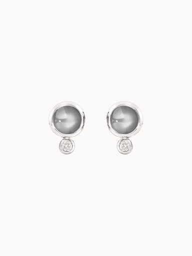 [E-BOU-MoGr-Cl-wg]  Tamara Comolli - BOUTON earrings grey Moonstone