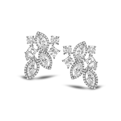 [JBS-OD-15240]  JBS - Earrings multishape diamonds
