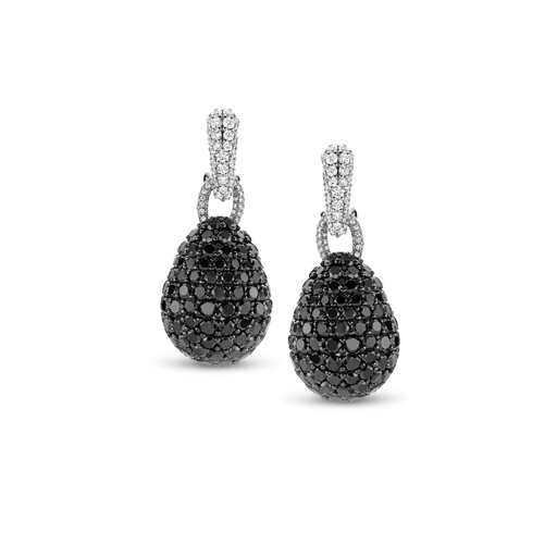 [1PE0270729/6]  Damaso - Earrings White gold full set with white and black Diamonds