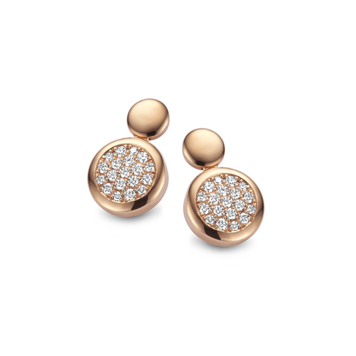 [1PE1480418/1/3]  Damaso - Earrings in gold with diamond pavé