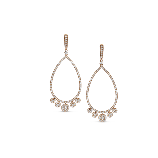 [1PE1480535/1]  Damaso - Earrings pink Gold set with Diamonds