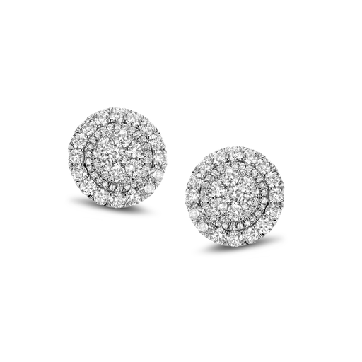 [1PE0271232/1/7]  Damaso - Illusion stud earrings with diamonds