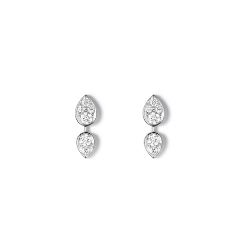 [83845]  Chaumet - Joséphine Ronde d'Aigrettes earrings in white gold, set with brilliant-cut diamonds.