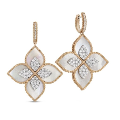 [ADV888EA1838_02]  Roberto Coin - Princess Flower earrings