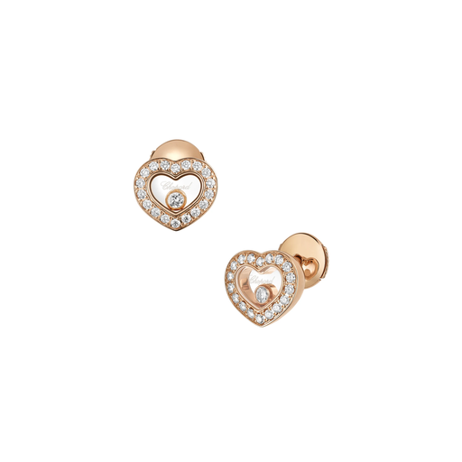 [83A054-5201]  Chopard - Happy Diamonds Icons Hearth earrings