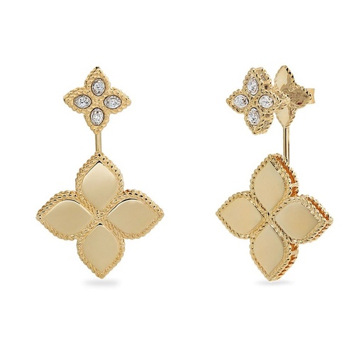 [ADR777EA0852]  Roberto Coin - Princess Flower Earrings