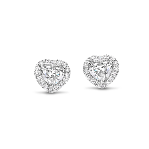 [JBS-MB-9/3620]  JBS - Heartshaped Diamond Studs