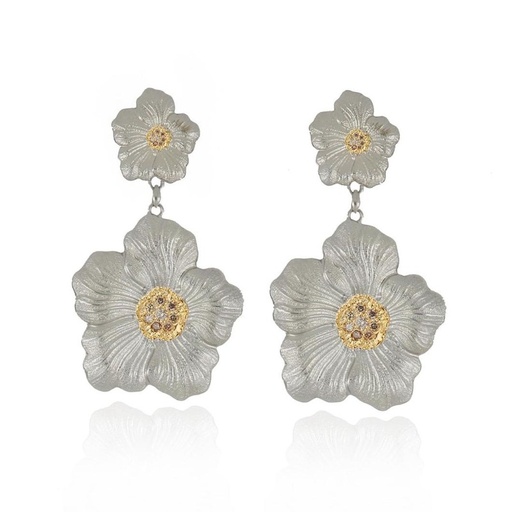 [JAGEAR016446]  Buccellati - Gardenia Pendant Earrings Large