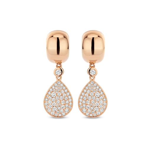 [1PE0031562/1]  Damaso - Earrings Pink Gold set with Diamonds