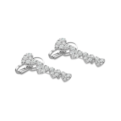 [1PE1790011/1]  Damaso - Earrings White Gold set with Diamonds