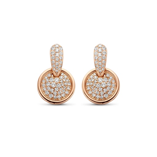 [1PE1480633/4]  Damaso - Earrings pink gold with diamonds