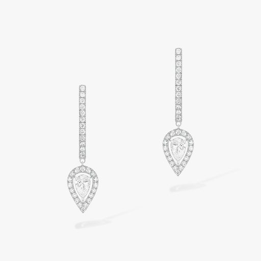 [7480]  Messika - Joy hoop earrings pear diamond 2x0,10ct