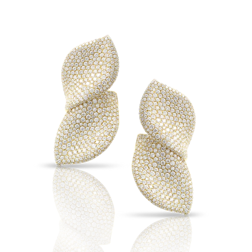 [16300G]  Pasquale Bruni - Ama Feel Earrings in Yellow Gold with Diamonds