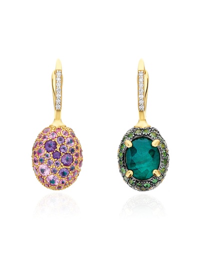 [OS32-584]  Nanis - Reverse Ciliegine Earrings