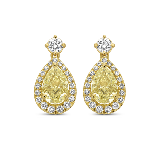 [JBS-MB-FD2/3287]  JBS - Earrings with Pear Shaped Diamonds