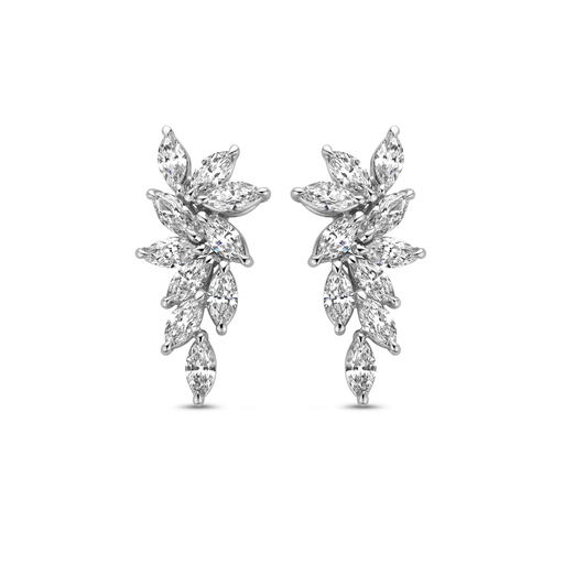 [JBS-MB-FD2/2394]  JBS - Earrings with Marquise cut diamonds