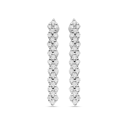 [JBS-C&C-OR2198B]  JBS - White gold earrings with diamonds