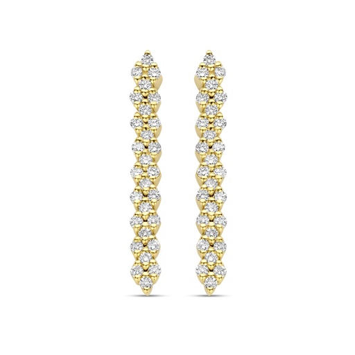 [JBS-C&C-OR2198G]  JBS - Yellow gold earrings with diamonds