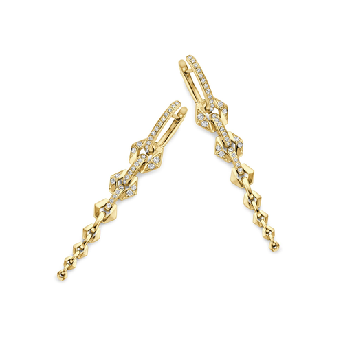 [Flow-E-YW-IV]  Dries Criel Jewelry - Flow IV earrings