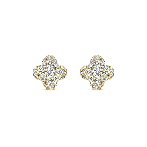 [1PE0271184/3]  Damaso - Yellow gold earrings with diamonds