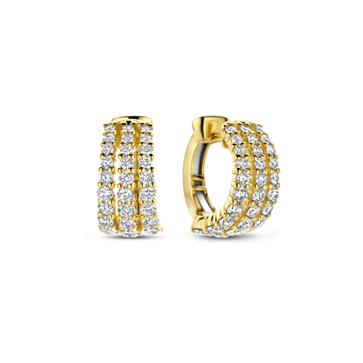 [1PE1480643/5]  Damaso - Yellow gold earrings with diamonds