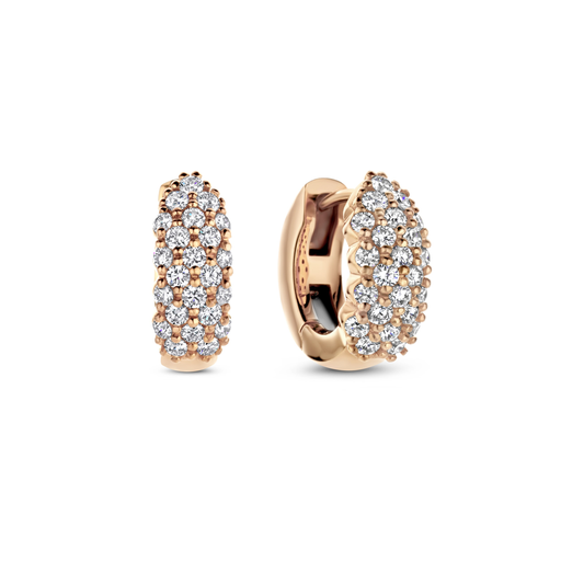 [1PE1480661/1]  Damaso - Rose gold earrings with diamonds