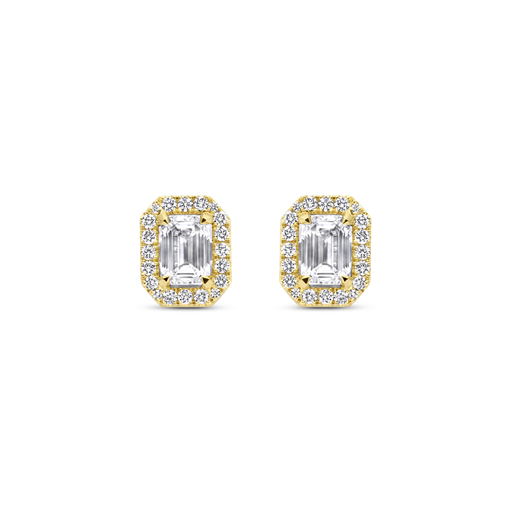 [JBS-MB-FD2/2950]  JBS - Yellow gold studs with diamonds